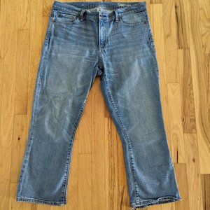 Gap 1969 Straight Leg Ankle Jeans Light Wash Denim Blue Size 32